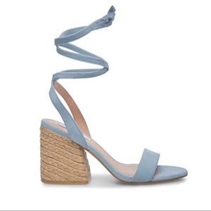 Steven by Steve Madden Yasi Blue Suede Sandals
